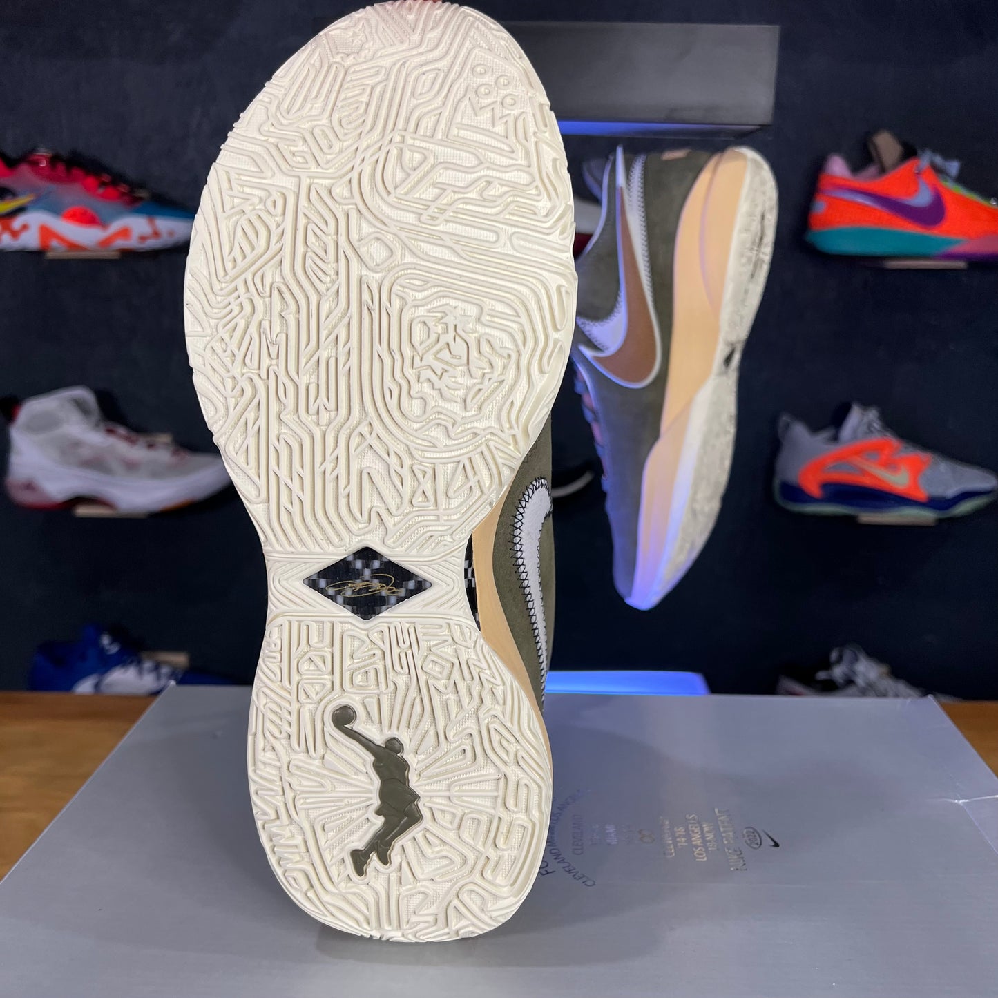 Lebron XX "Olive Suede"