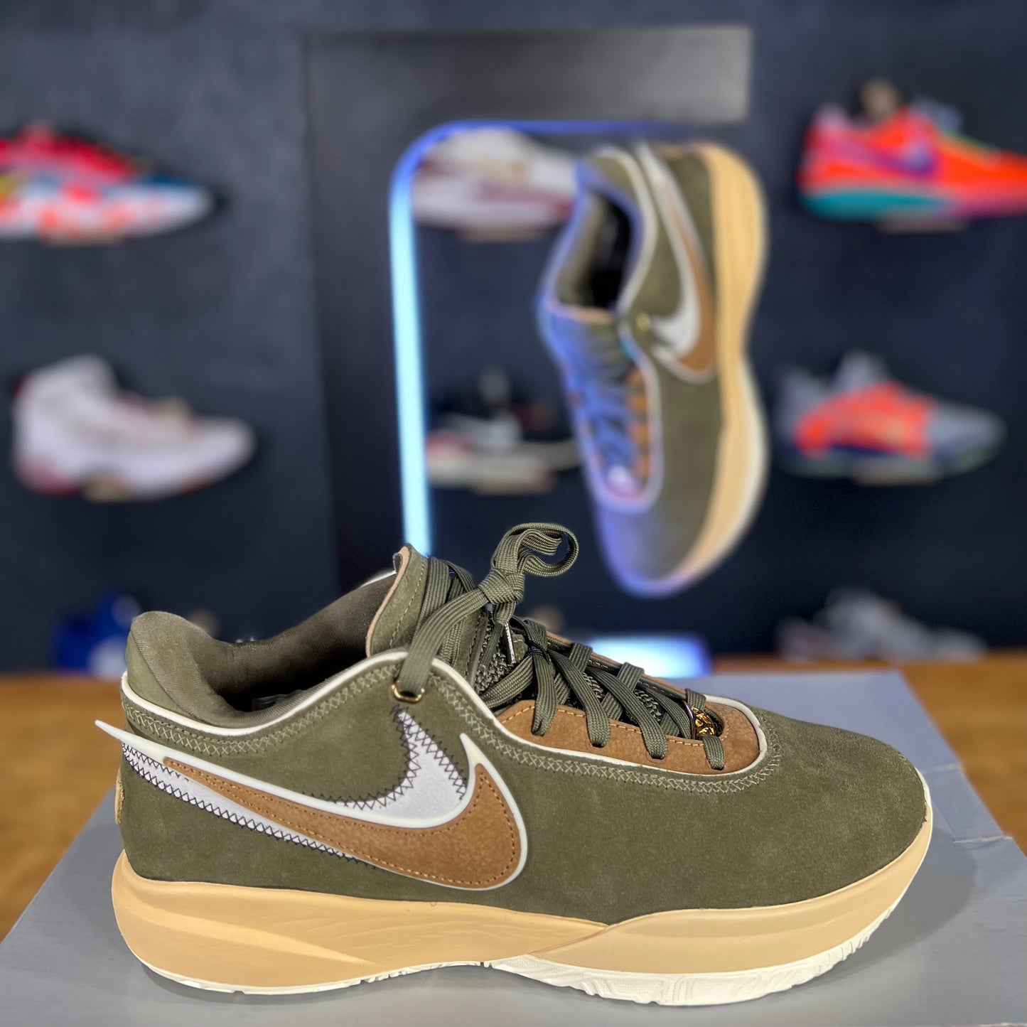 Lebron XX "Olive Suede"