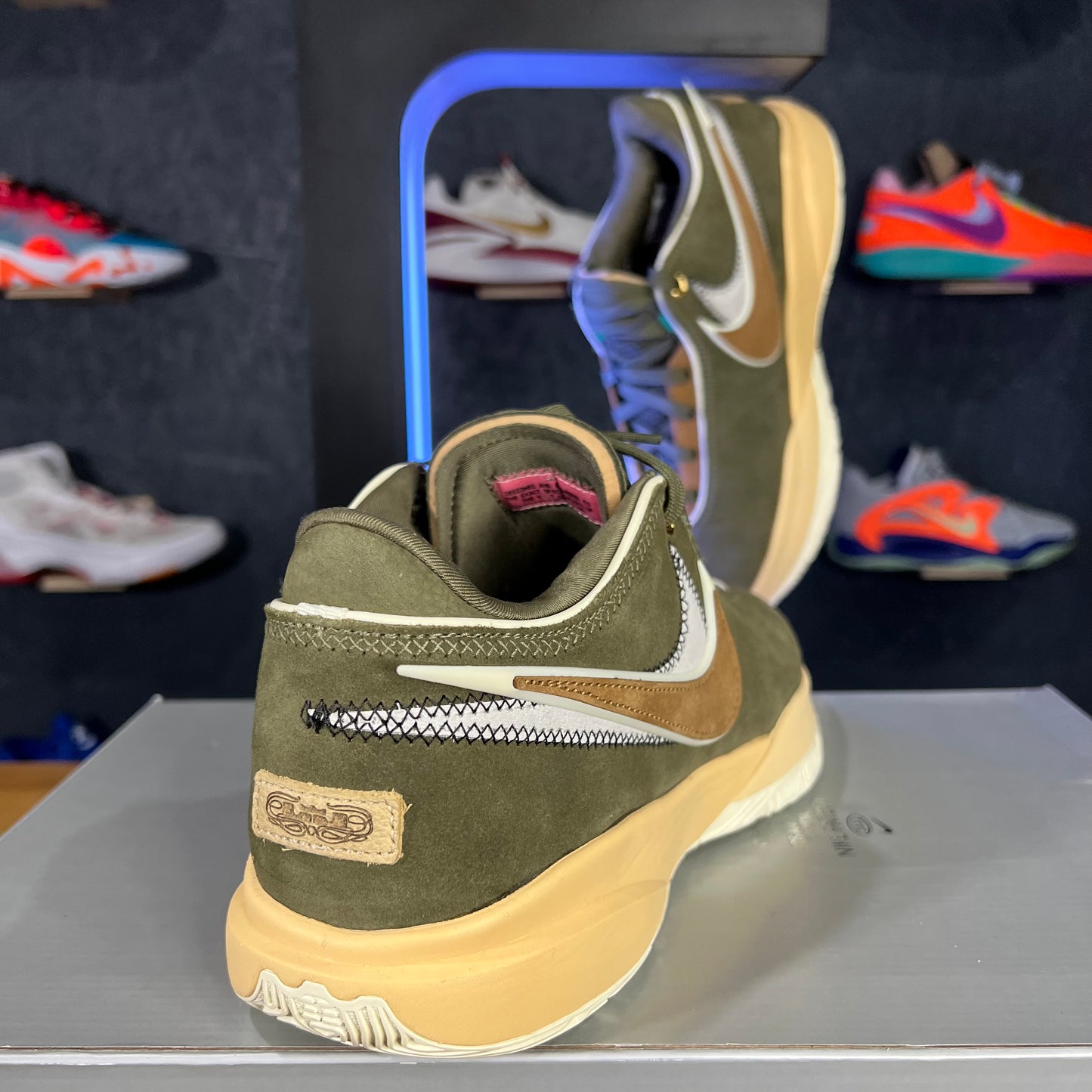 Lebron XX "Olive Suede"