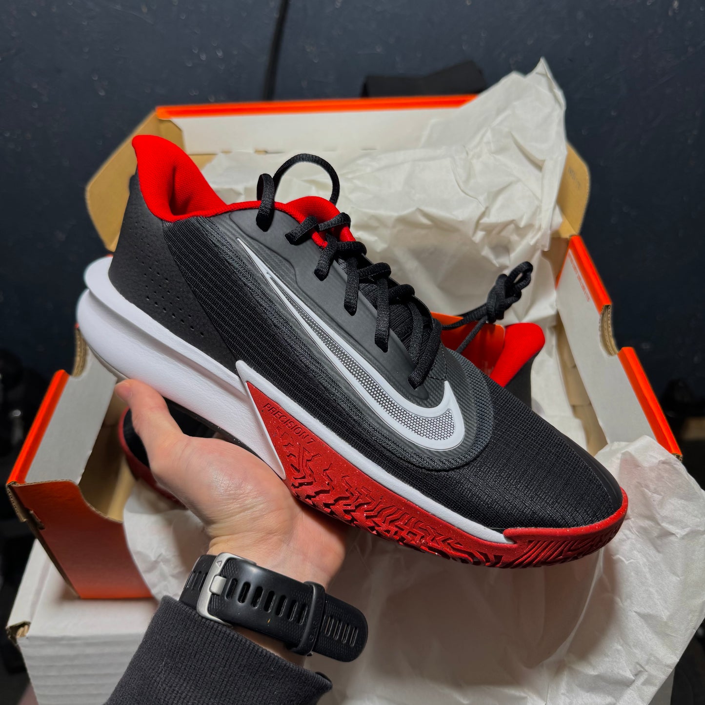 Nike Precision 7 "Black University Red"
